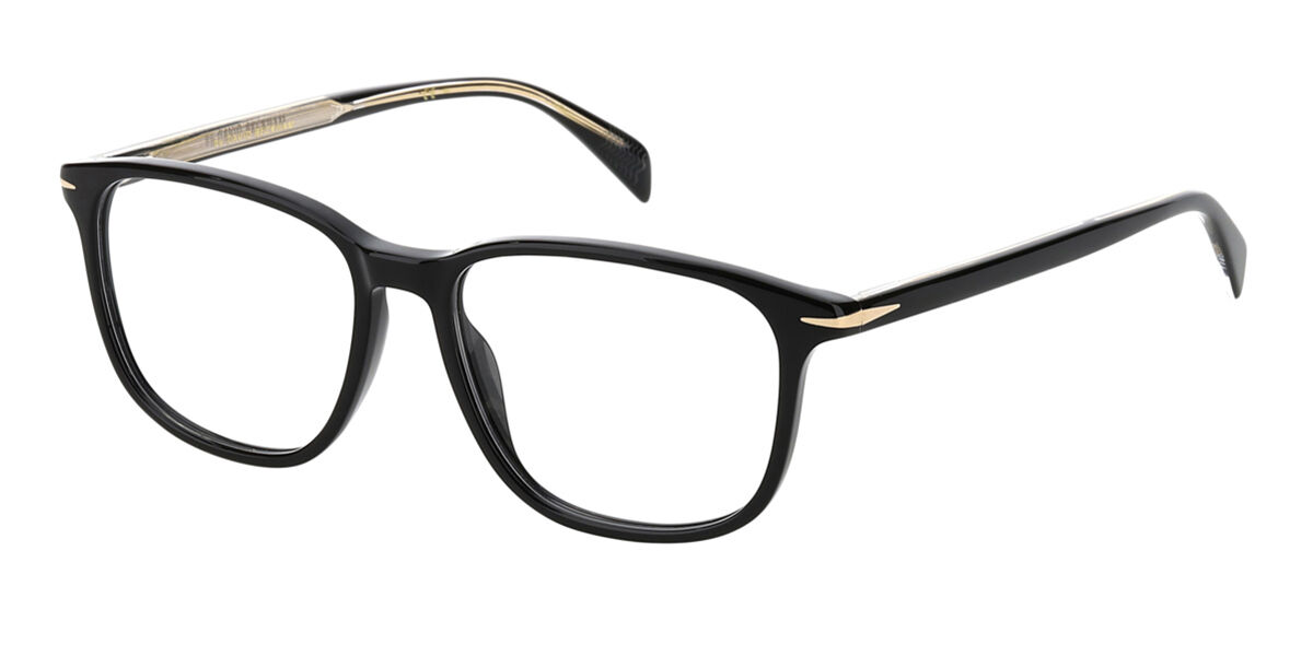 Photos - Glasses & Contact Lenses David Beckham DB 1017 807 Men's Eyeglasses Black Size 55 (Fr 