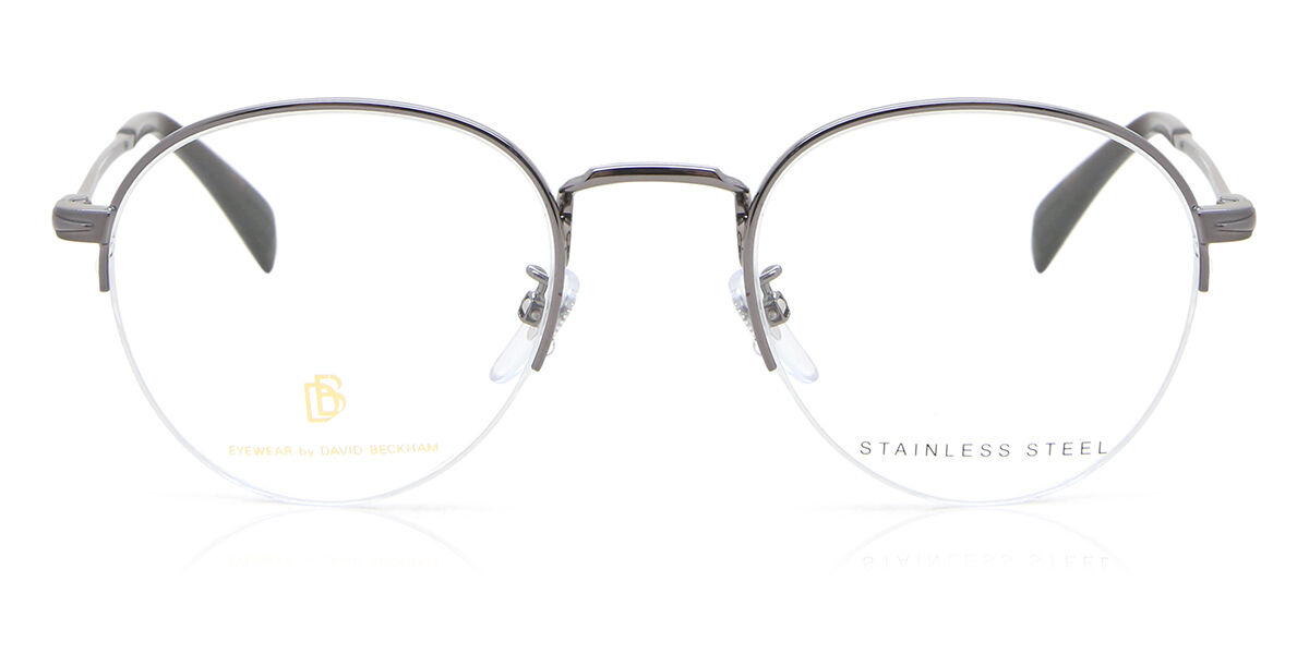 Photos - Glasses & Contact Lenses David Beckham DB 1047 KJ1 Men's Eyeglasses Grey Size 49 (Fra 