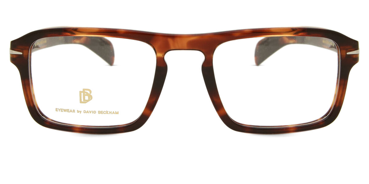 David Beckham DB 7054 0UC 50 Sköldpaddemönstradeshell Glasögon (Endast Båge) Män