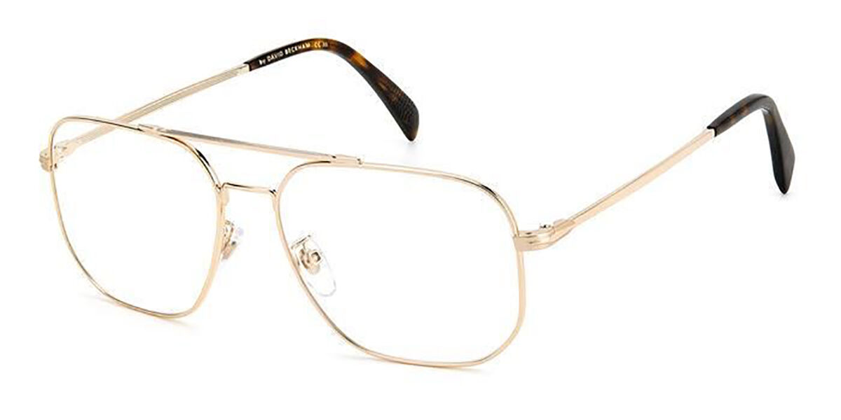 Photos - Glasses & Contact Lenses David Beckham DB 1096 J5G Men's Eyeglasses Gold Size 57 (Fra 