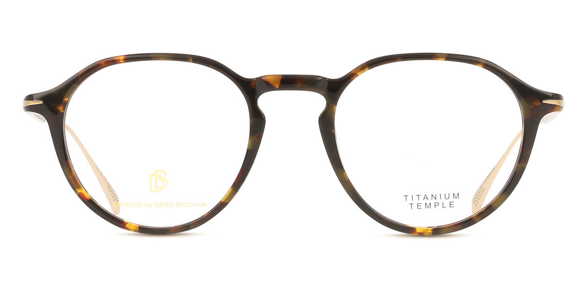 David Beckham Db 1105 Men's Glasses, Tortoiseshell, Size 49 In Brown