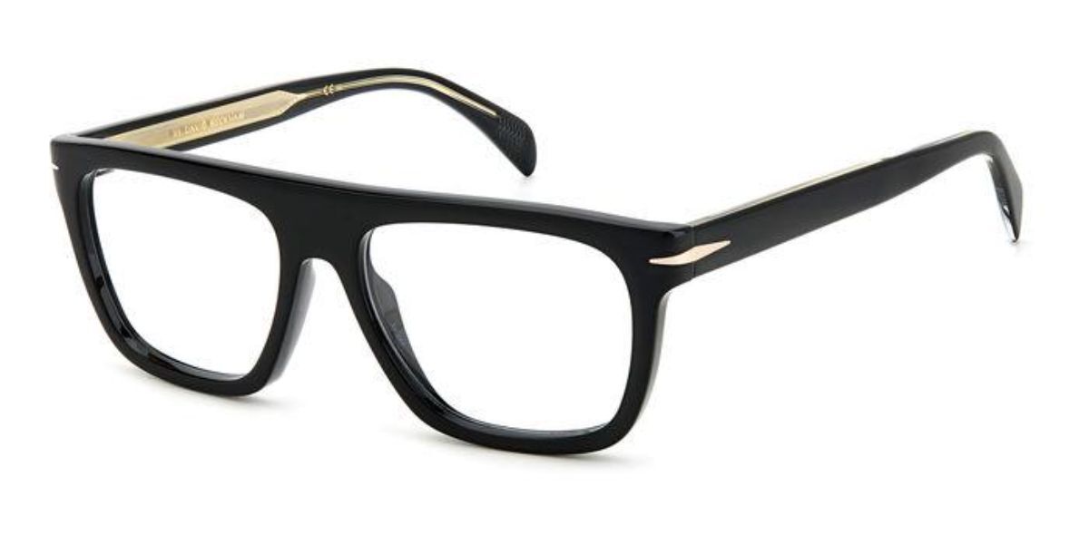 Photos - Glasses & Contact Lenses David Beckham DB 7096 807 Men's Eyeglasses Black Size 53 (Fr 