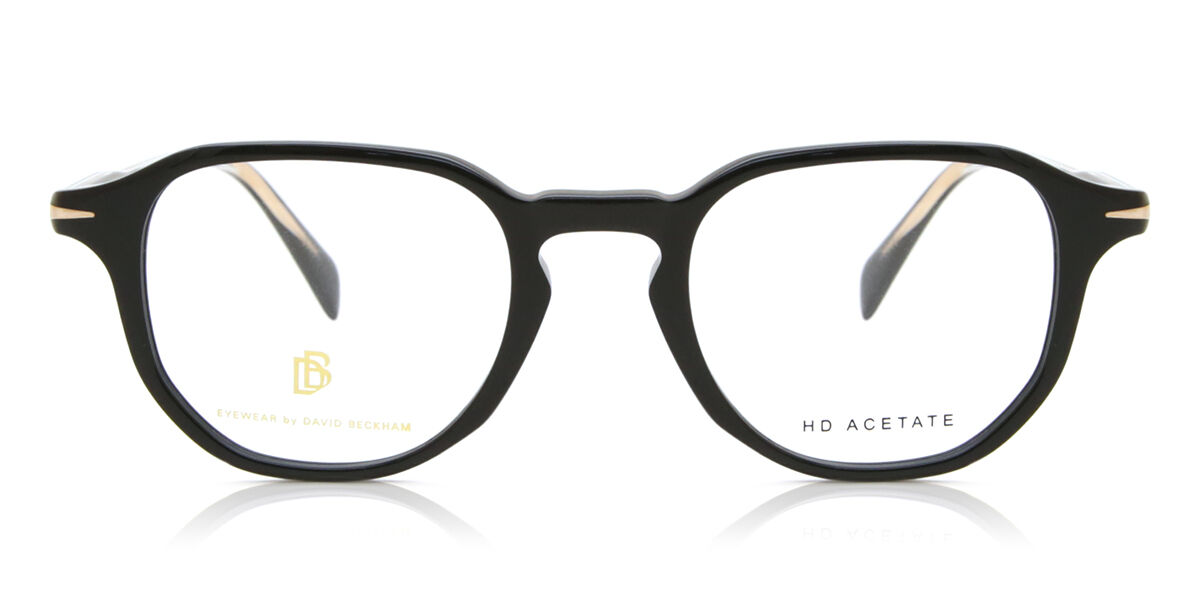 Photos - Glasses & Contact Lenses David Beckham DB 1140 807 Men's Eyeglasses Black Size 47 (Fr 
