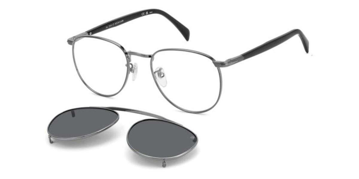 David Beckham DB 1144/CS with ClipOn KJ1/M9 Eyeglasses in Dark