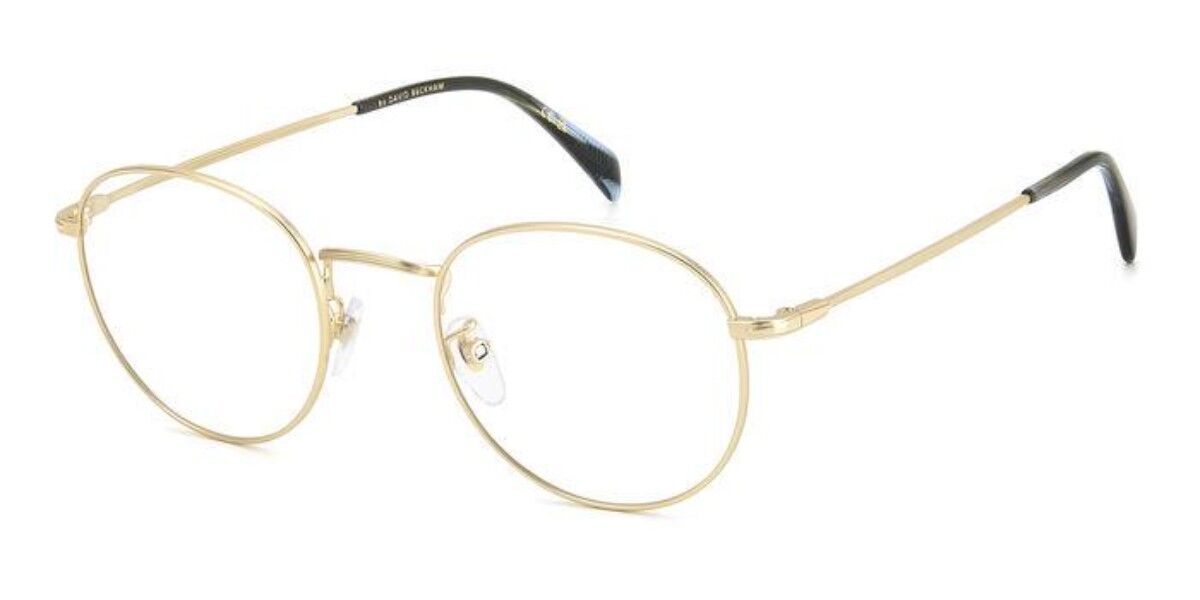 Photos - Glasses & Contact Lenses David Beckham DB 1152 AOZ Men's Eyeglasses Gold Size 49 (Fra 