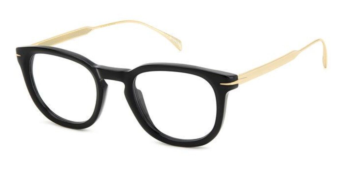 Photos - Glasses & Contact Lenses David Beckham DB 7122 2M2 Men's Eyeglasses Black Size 49 (Fr 
