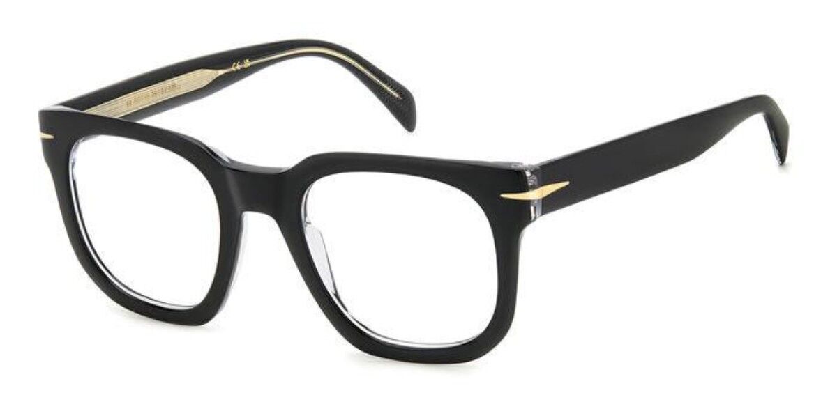 Photos - Glasses & Contact Lenses David Beckham DB 7123 7C5 Men's Eyeglasses Black Size 50 (Fr 