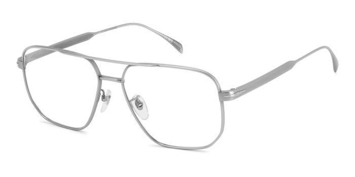 Photos - Glasses & Contact Lenses David Beckham DB 7124 R81 Men's Eyeglasses Silver Size 58 (F 