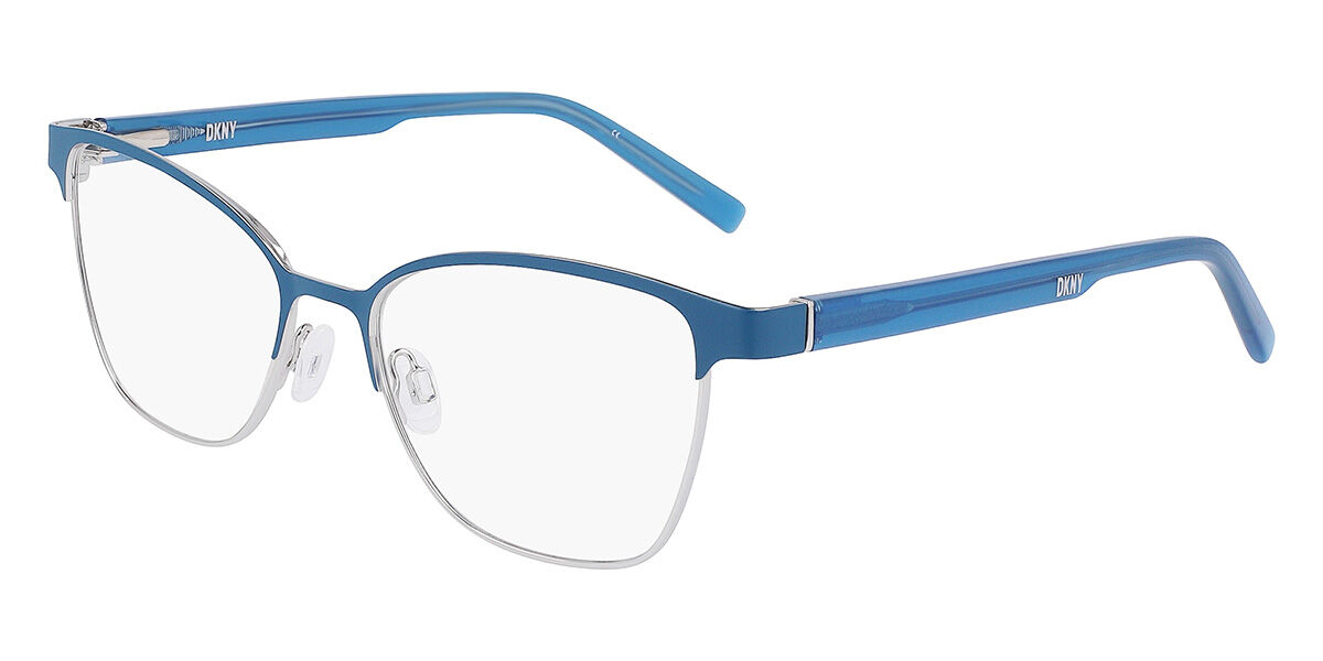 DKNY DK3007 430 Eyeglasses in Blue Teal Silver | SmartBuyGlasses USA