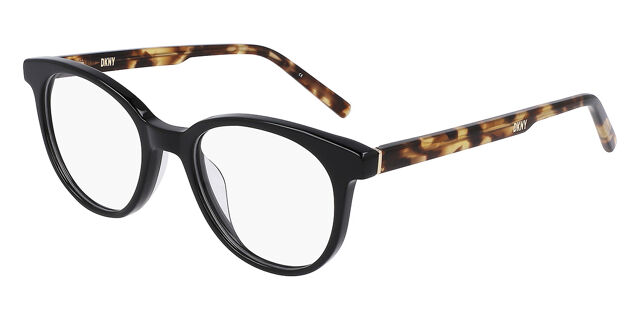 DKNY DK5050 001 Eyeglasses - Black/Havana 50mm Round Frame Dkny Eyeglasses DK5050 001 Black, Size 50-19-135 | eBay main image 4