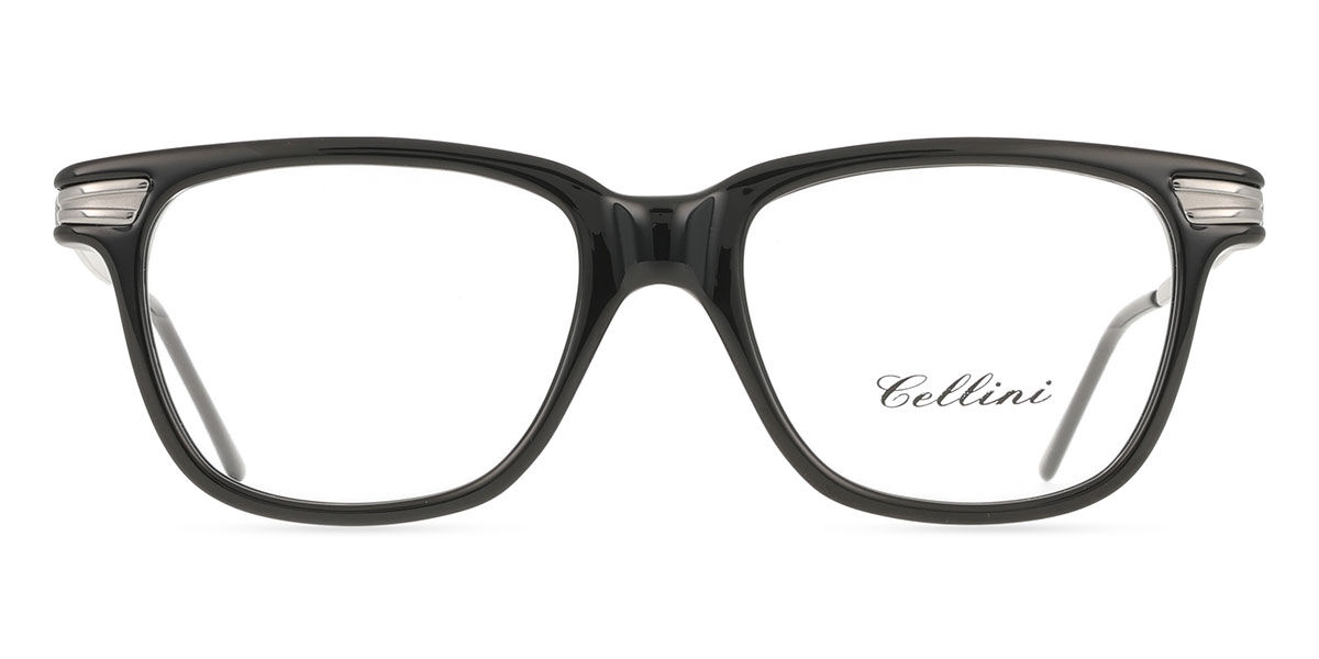 Cellini 1417 Men's Glasses, Black, Size 48