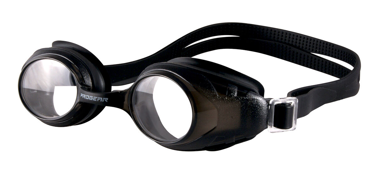 PROGEAR HSV-1302 H20 Large Swimming Goggles 1 Glasses Smoke Black ...