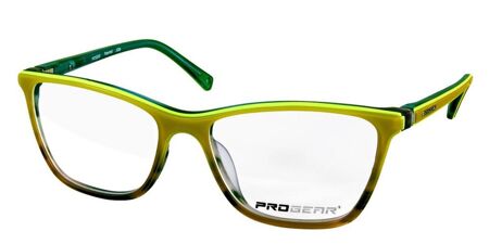 Progear Medium Kids Sports Glasses Matte Neon Yellow +Rx Lenses