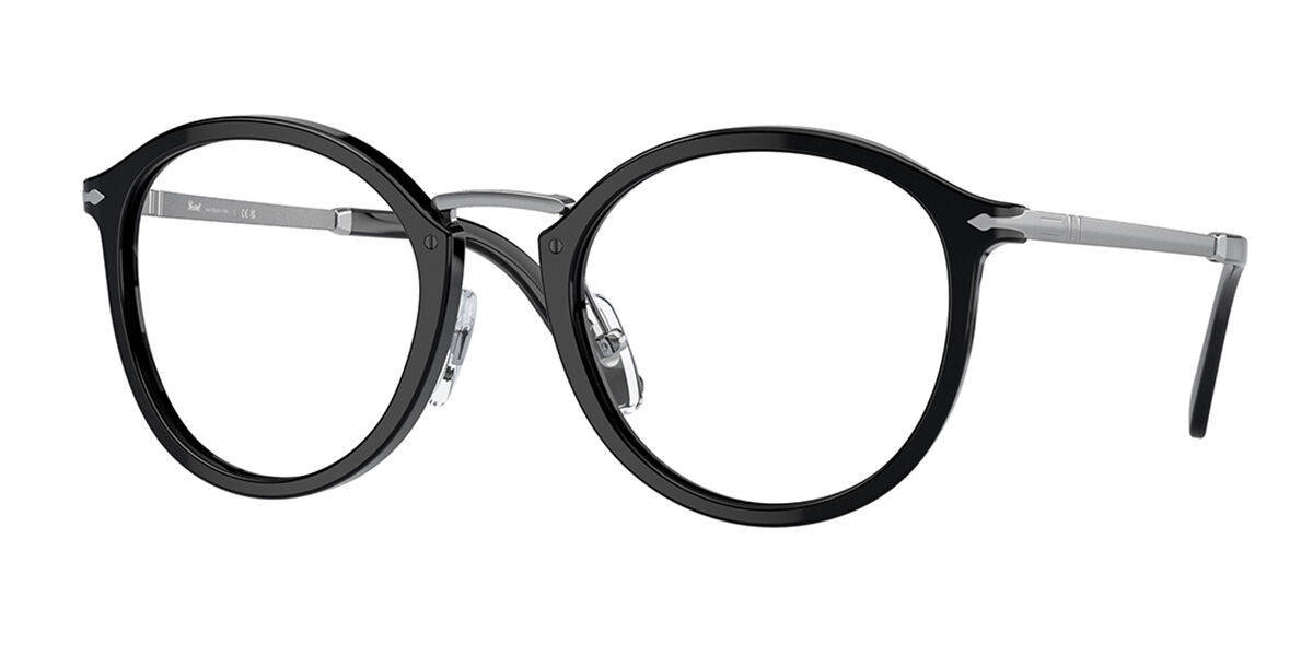 Persol PO3309V VICO Asian Fit 95 Men's Eyeglasses Black Size 49 (Frame Only) - Blue Light Block Available