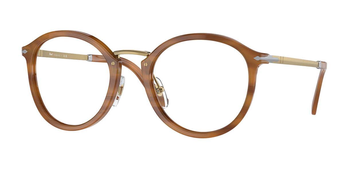 Persol PO3309V VICO Asian Fit 960 Men's Eyeglasses Brown Size 49 (Frame Only) - Blue Light Block Available