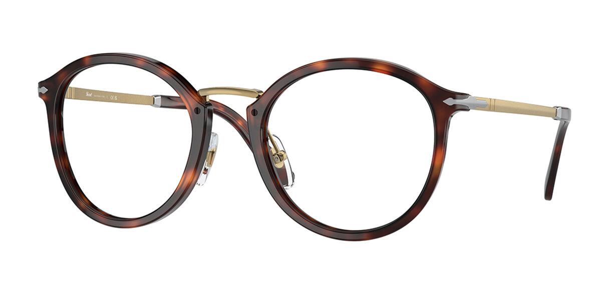 Persol PO3309V VICO Asian Fit 24 Men's Eyeglasses Tortoiseshell Size 49 (Frame Only) - Blue Light Block Available
