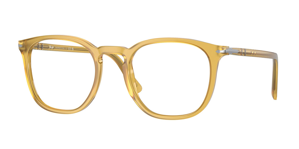 Photos - Glasses & Contact Lenses Persol PO3318V 204 Men's Eyeglasses Yellow Size 51  - B (Frame Only)