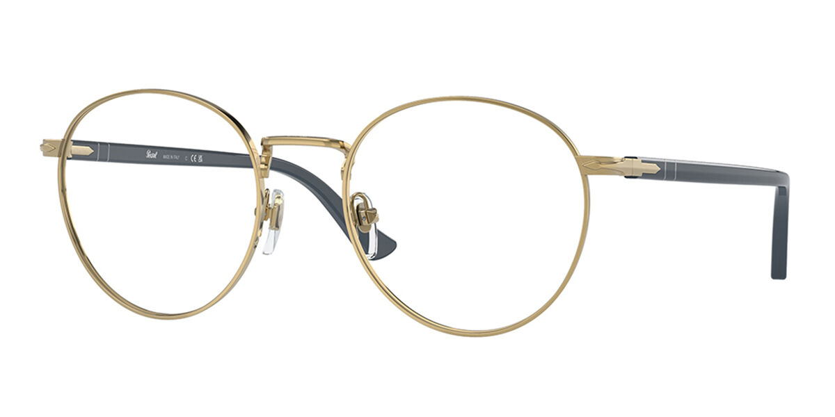 Photos - Glasses & Contact Lenses Persol PO1008V Asian Fit 515 Men's Eyeglasses Gold Size 52 (Frame O 