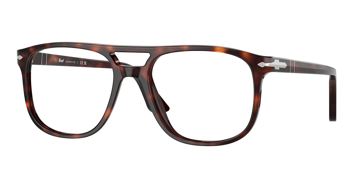 Persol PO3329V GRETA 24 Men's Eyeglasses Tortoiseshell Size 52 (Frame Only) - Blue Light Block Available