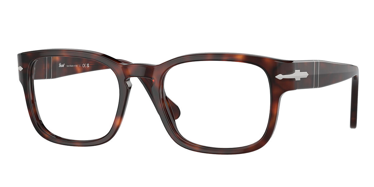 Persol PO3334V 24 Men's Eyeglasses Tortoiseshell Size 51 (Frame Only) - Blue Light Block Available