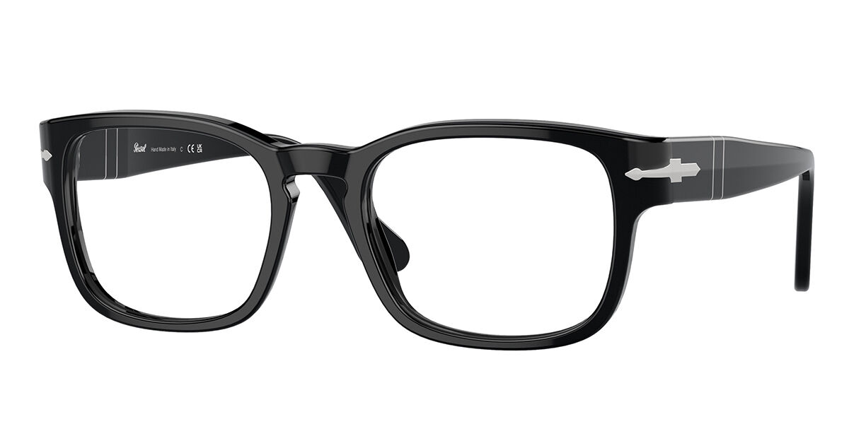 Persol PO3334V 95 Men's Eyeglasses Black Size 53 (Frame Only) - Blue Light Block Available