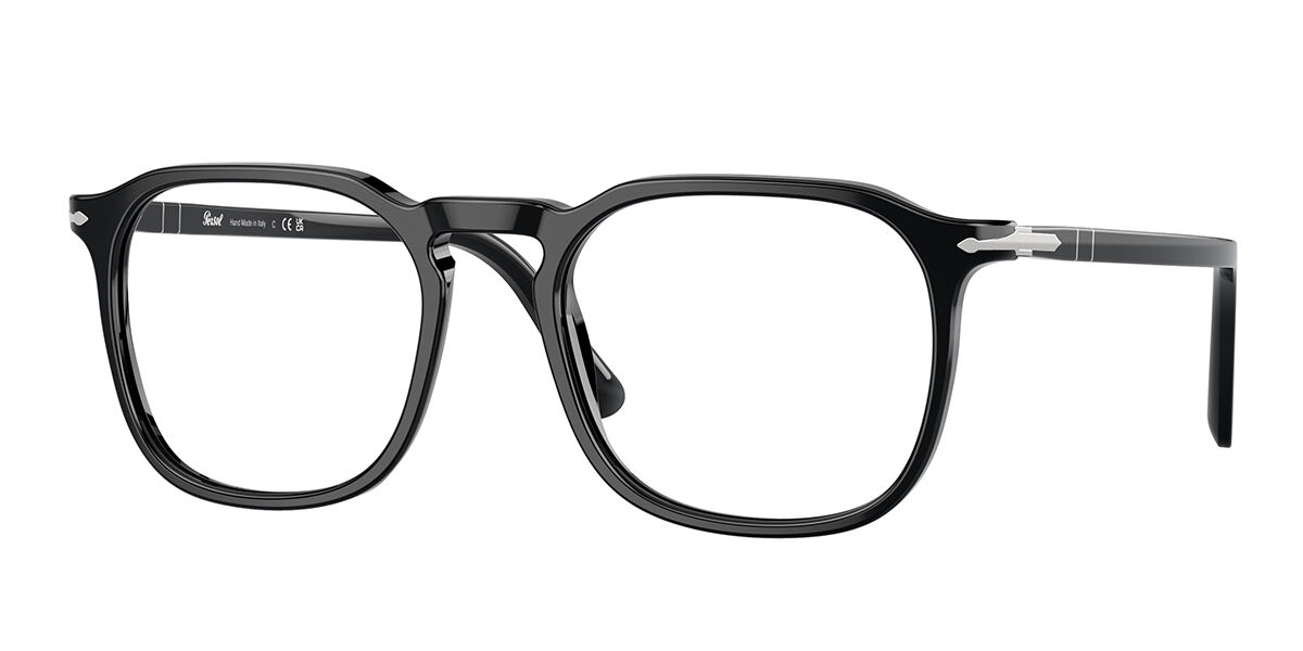 Persol PO3337V 95 Men's Eyeglasses Black Size 50 (Frame Only) - Blue Light Block Available