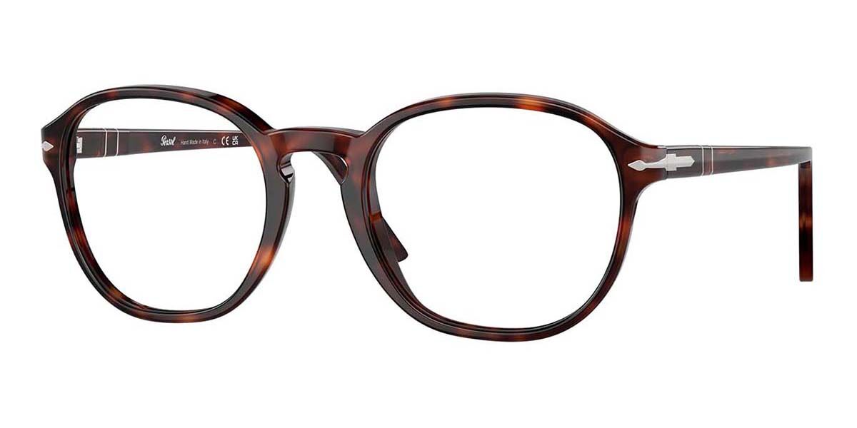 Photos - Glasses & Contact Lenses Persol PO3343V 24 Men's Eyeglasses Tortoiseshell Size 51 (Frame Onl 