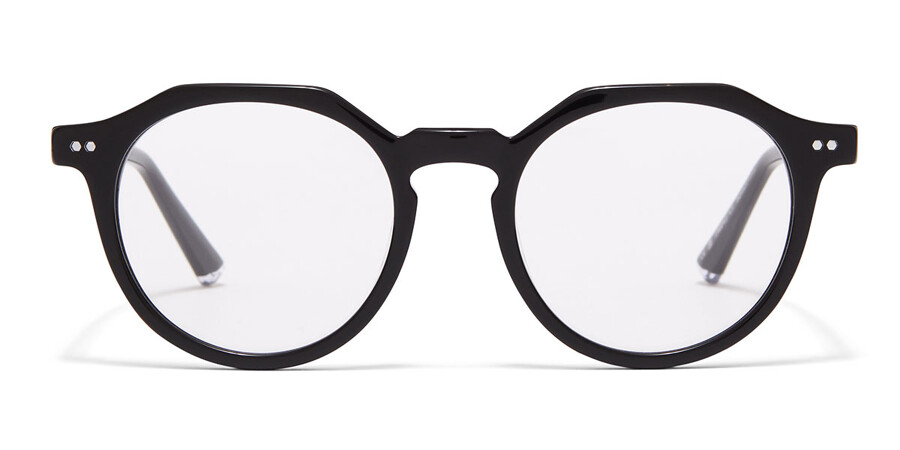 Taylor Morris TM043 C1 Oval Shiny Black Frame Eyeglasses ...