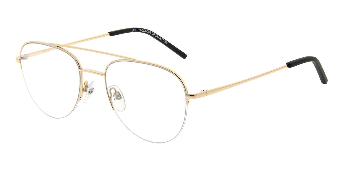 United Colors of Benetton 3027 Men’s Glasses, Gold, Size 53