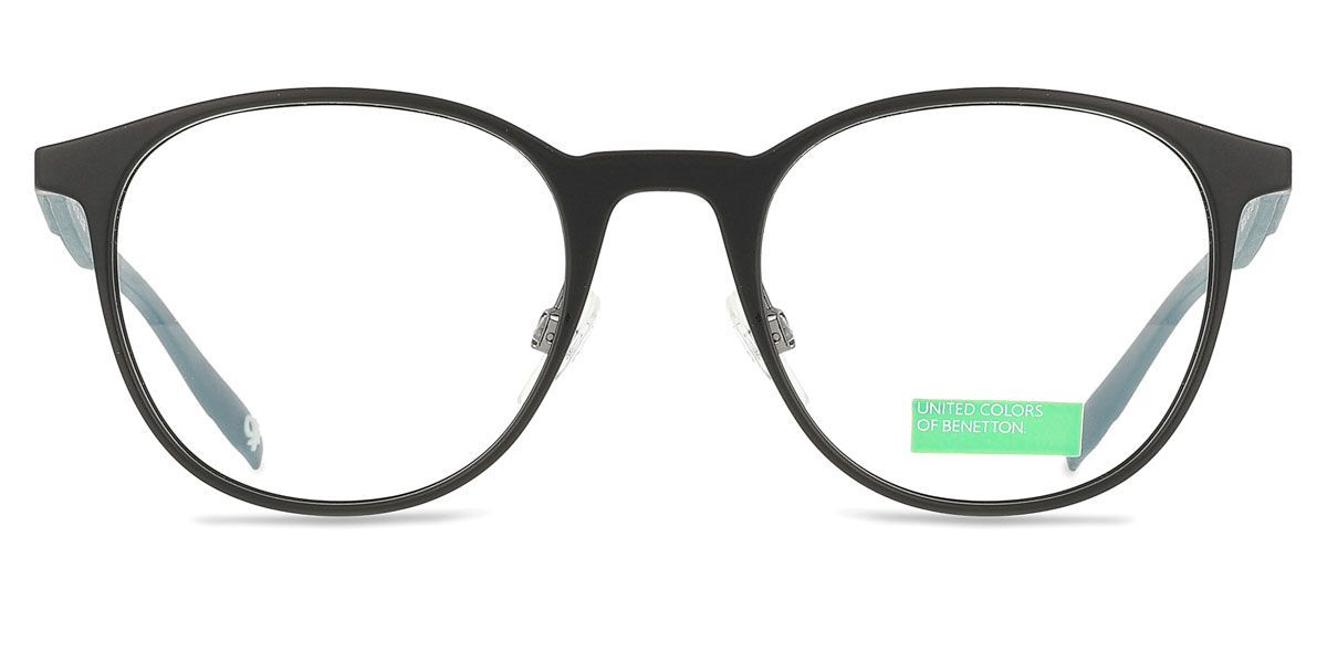 United Colors of Benetton BEO1010 001 Men's Eyeglasses Black Size 51 (Frame Only) - Blue Light Block Available-image
