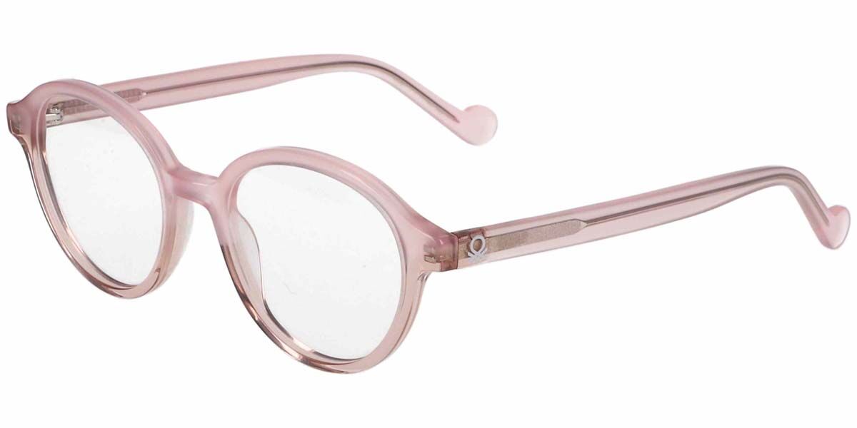 United Colors Of Benetton 1145 296 Women's Eyeglasses Pink Size 48 (Frame Only) - Blue Light Block Available