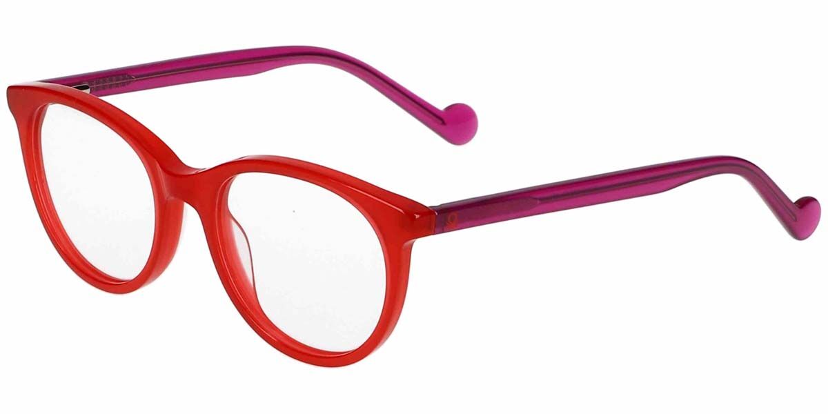 United Colors Of Benetton 2023 255 Women's Eyeglasses Red Size 45 (Frame Only) - Blue Light Block Available