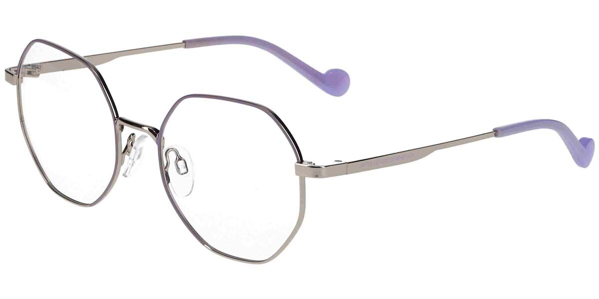 United Colors Of Benetton 3117 821 Women's Eyeglasses Silver Size 51 (Frame Only) - Blue Light Block Available