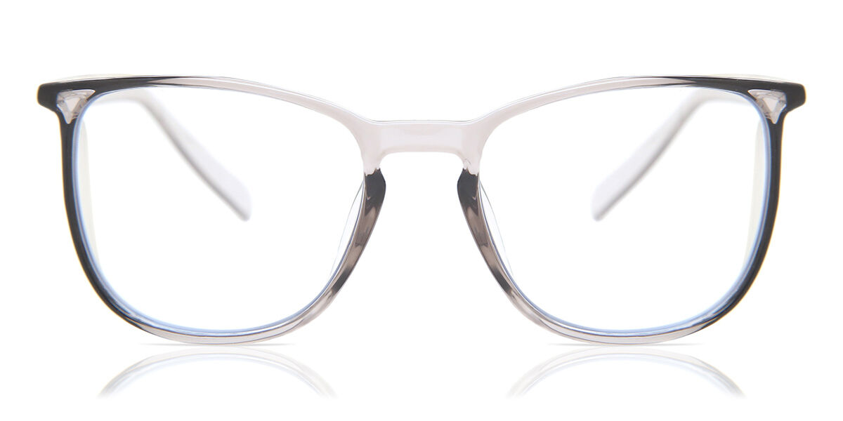 Stoggles Square Blue-Light Block 03 Charcoal Eyeglasses in Transparent ...