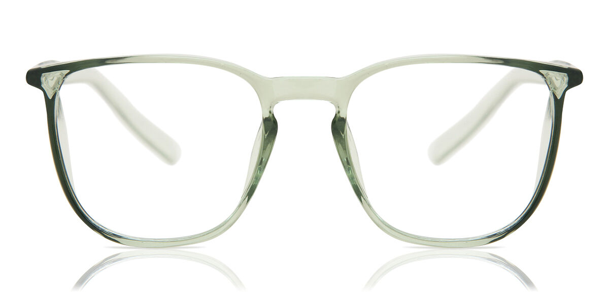 Stoggles Square Light Responsive 03 Mint Green Glasses Transparent ...