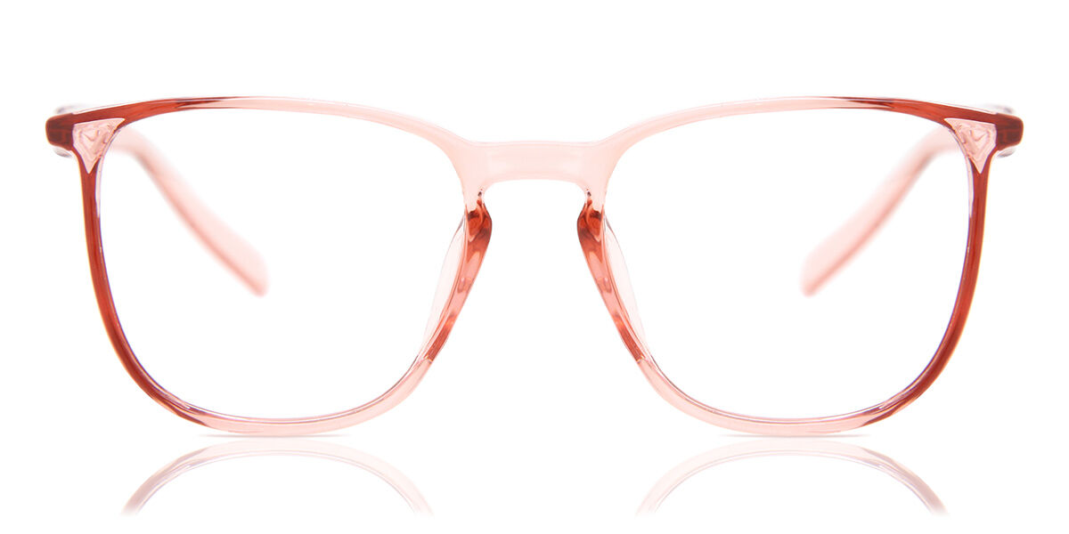 Stoggles Square Light Responsive 06 Coral Red Glasses Transparent Red ...