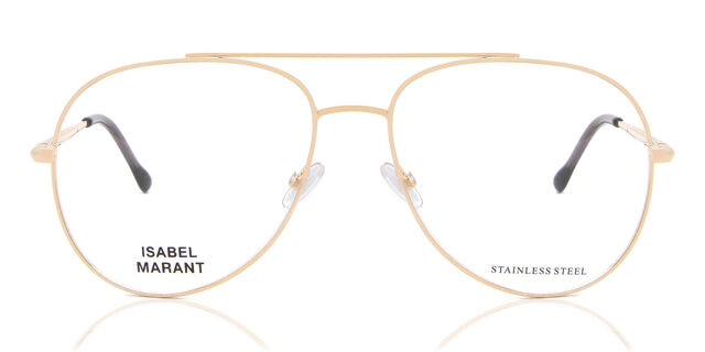 Isabel Marant IM 0057 0000 00 Eyeglasses Gold 56mm Aviator Frame Isabel Marant IM 0057 0000 00 Gold 56mm Eyeglasses New  main image 4