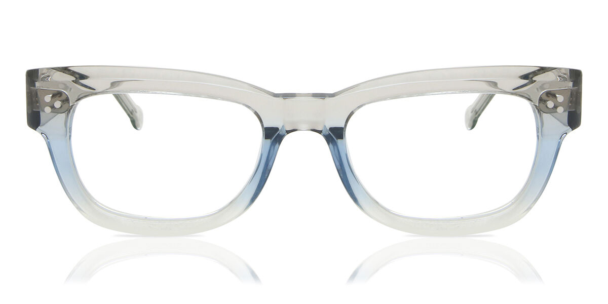 LA Eyeworks Lagos 770 Eyeglasses in Transparent Blue Clear