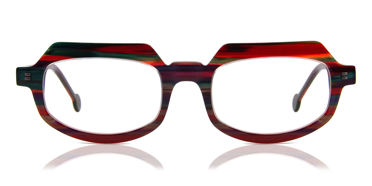 LA Eyeworks Basha 958 Red Green Brown