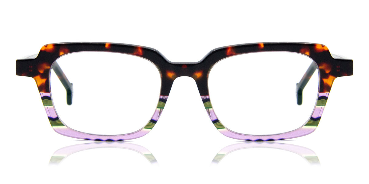 LA Eyeworks Blakey 900 Eyeglasses in Tortoise Green White