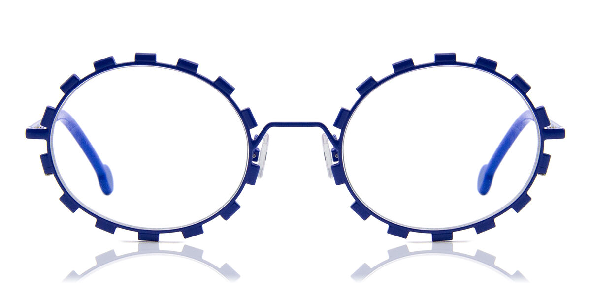 Lunettes Vintage L.A. Eyeworks BINGO 297 - Monture Carrée Rouge/bleu, Acétate, Allemagne