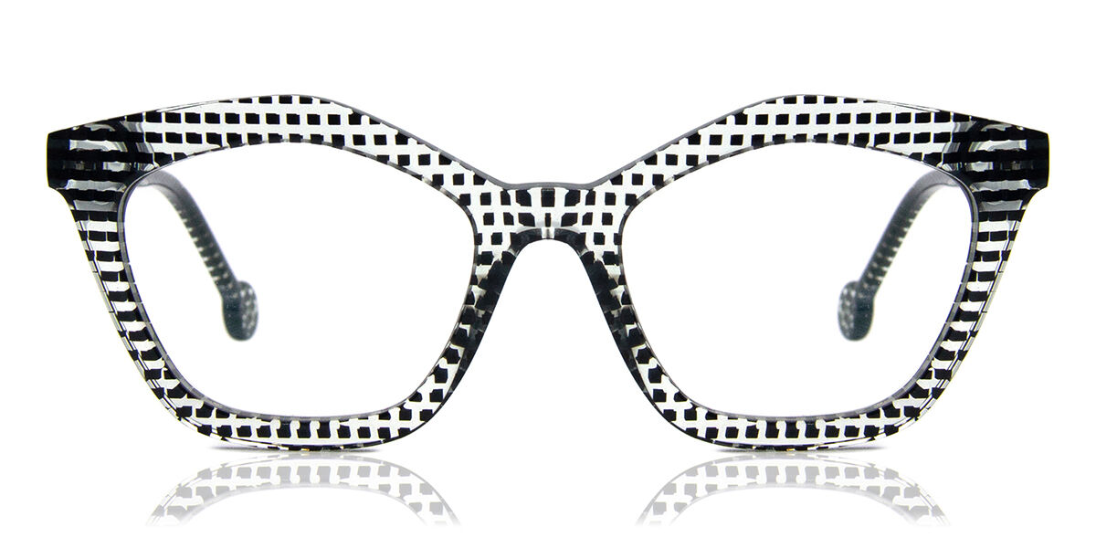LA Eyeworks Ronette 603 Glasses Black White Checkered | VisionDirect ...