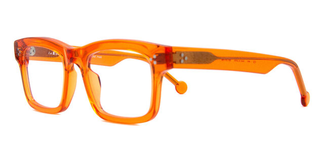 LA Eyeworks Wally 218 Transparent Persimmon Orange メガネ 