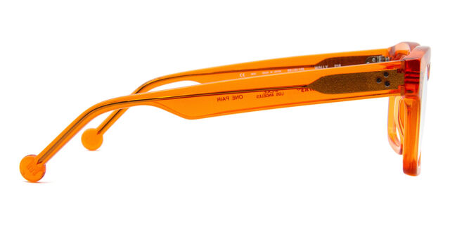 LA Eyeworks Wally 218 Transparent Persimmon Orange メガネ 