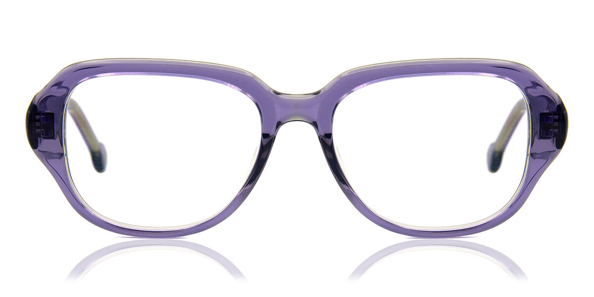 LA Eyeworks Amaro 676 Eyeglasses in Transparent Purple