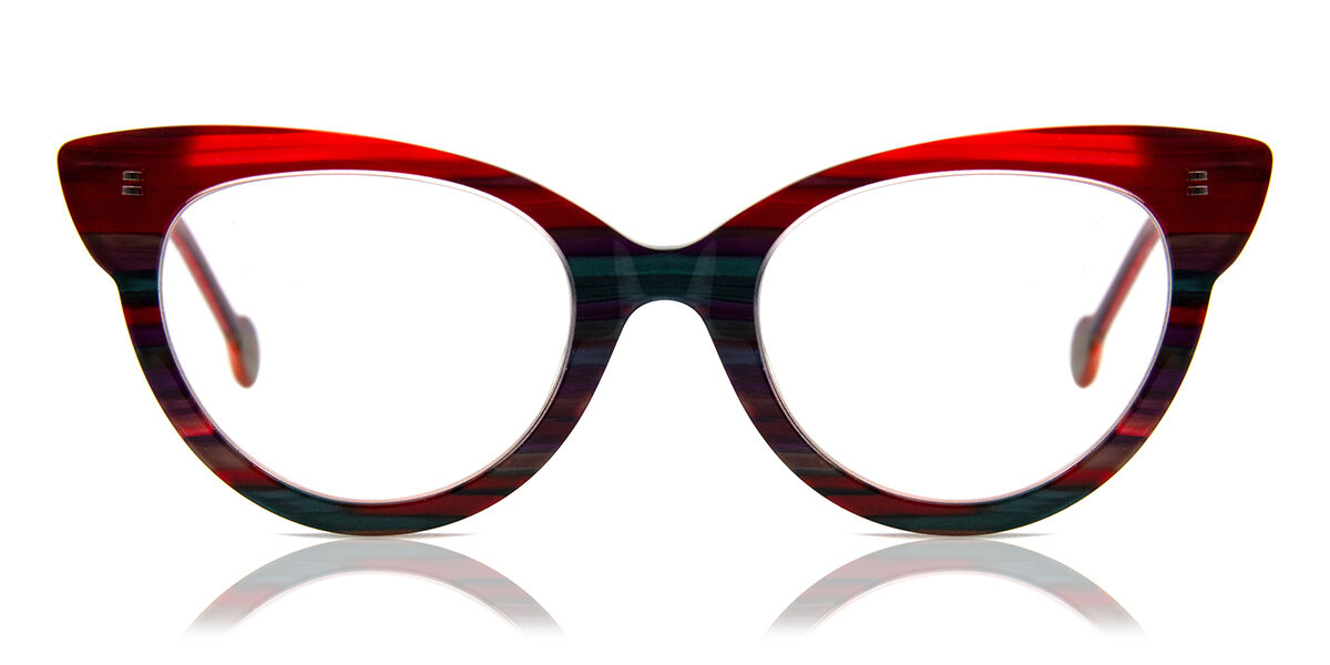 Image of LA Eyeworks Archie 958 51 Lunettes De Vue Femme Rouges FR