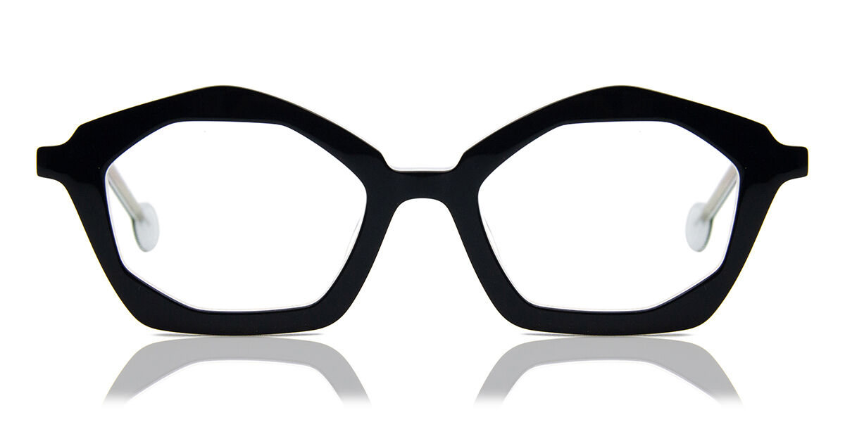 LA Eyeworks Bucatini 232 Men's Eyeglasses Black Size 51 (Frame Only) - Blue Light Block Available