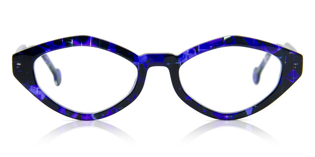LA Eyeworks Cowrie 945 Abstract Violet Eyeglasses  display picture 2