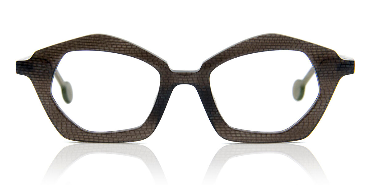 LA Eyeworks Juniper 660 Men's Eyeglasses Grey Size 48 (Frame Only) - Blue Light Block Available