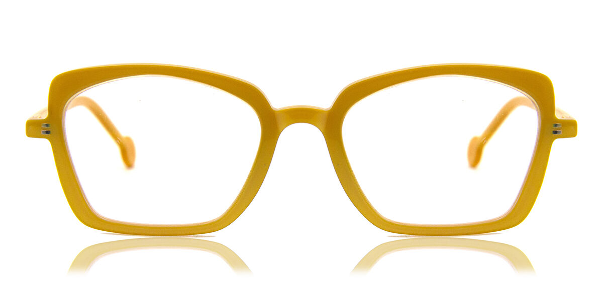 Image of LA Eyeworks Loquat 955 51 Gula Glasögon (Endast Båge) Män SEK